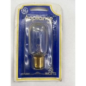 GE 25w Appliance Light Bulb double contact Bayonet Base 25T8 DC T8